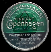 COPENHAGEN FINE CUT WINTERGREEN 5CT ROLL 