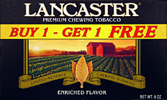 LANCASTER CHEWING TOBACCO - PROMOTIONAL CARTON 